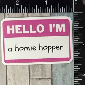 🌀10/$10🌀 Hello I Am … Reusable Waterproof Vinyl Sticker Decal